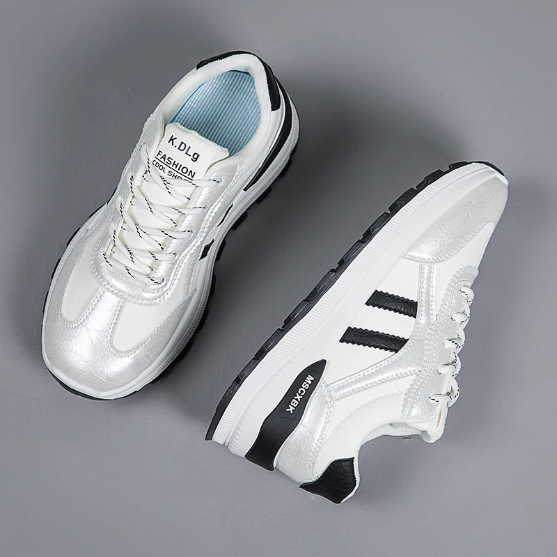 

Autumn and winter fashion casual women's leather shoes, dad shoes, outdoor sports 998