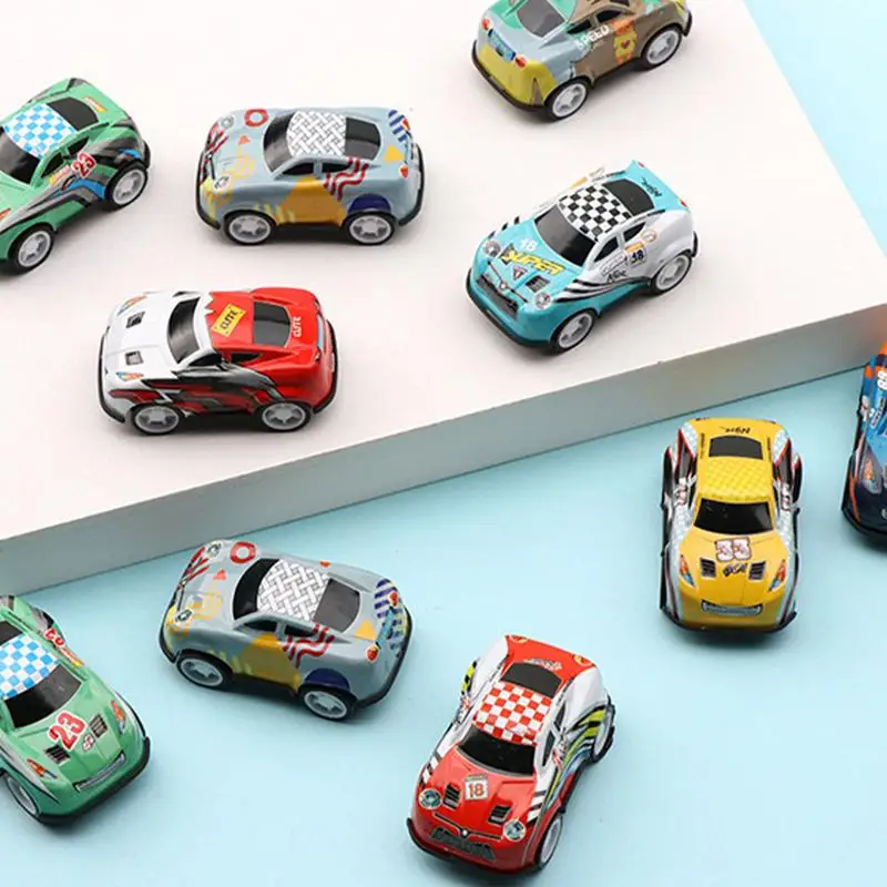 Pull Back Car Toys Mini Race Car Pull Back Alloy Car Toy Set Party Favors Class Treasure Box for Boys Girls Birthday Gifts