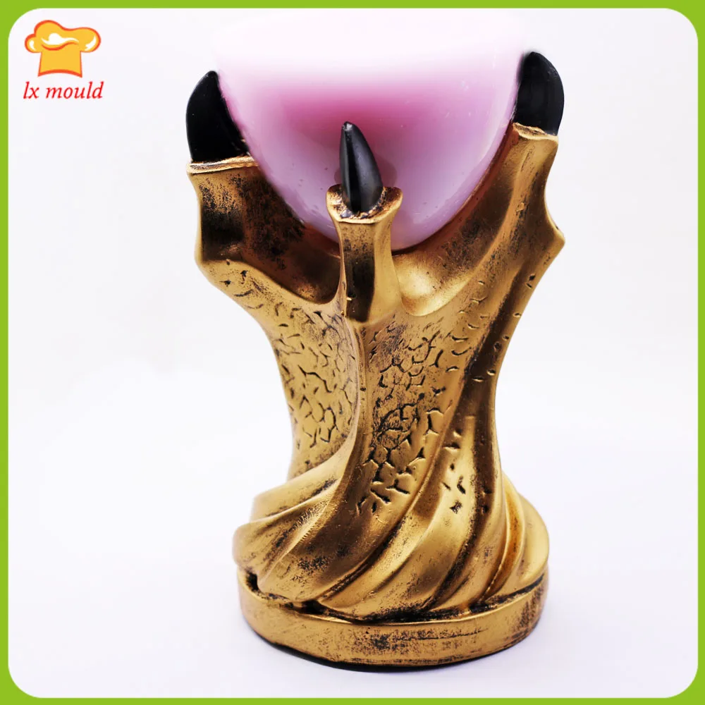 LXYY New 3D Dragon Claw Candle Silicone Mold Right Game Personality Decoration Silicone Tool