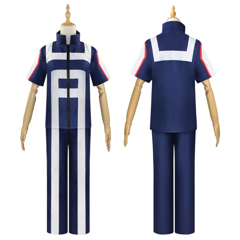 

My Hero Academia Gymnastics Uniform Cosplay Deku Bakugou Katsuki Todoroki Shoto Anime Character Original Dark Blue Uniform