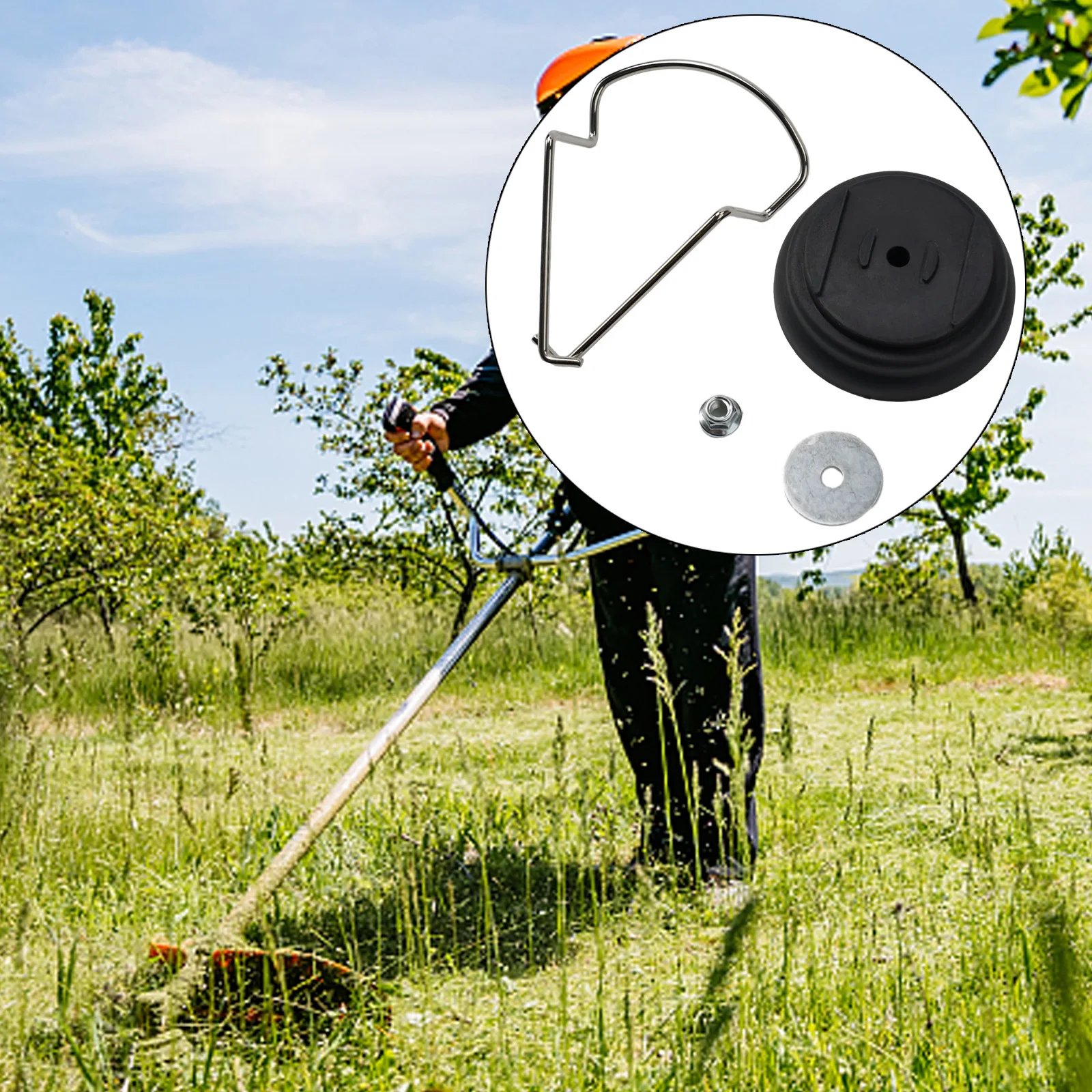 Accessorio di copertura in plastica da 3 pezzi per tagliaerba Attacco per utensili elettrici da giardino Comodo semplice dal design e facile da usare