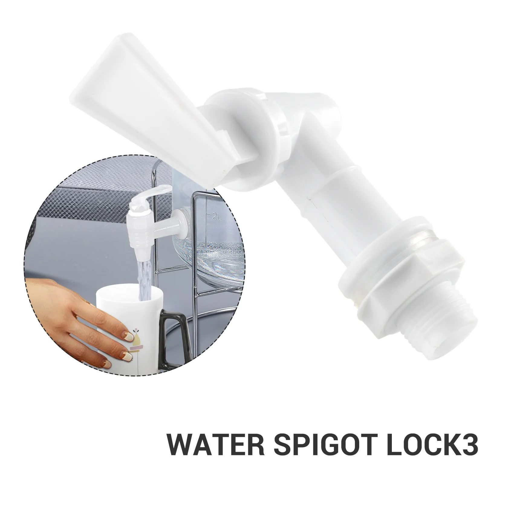 A36T-4 Pieces Replacement Cooler Faucet Water Bottle Jug, Dispenser Tap Set, Reusable Spigot Spout Water Beverage Dispenser