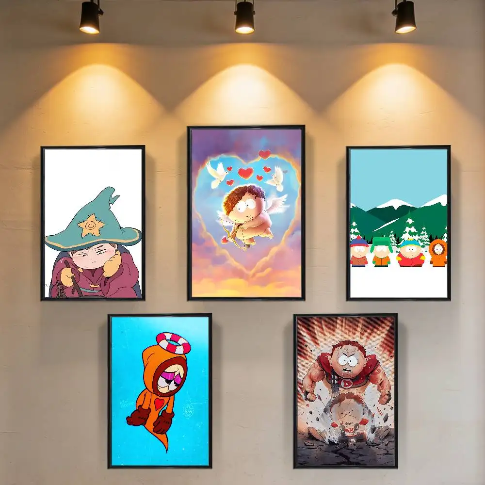 Black humor South Park Wall Art Anime Canvas Painting Poster For Living Room Decoration Picture Home Decor