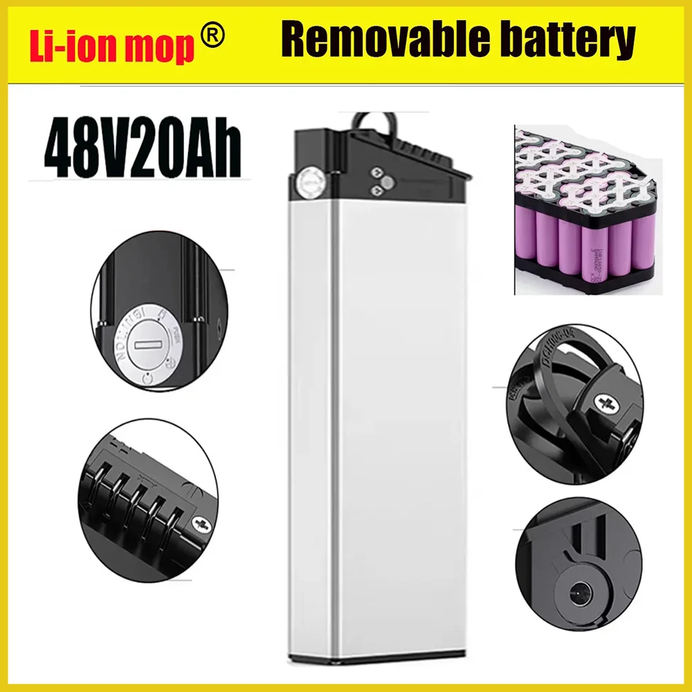 48V 23Ah 17Ah 13Ah18650 New  Replacement Battery For MATE X Ginghma R7 Pro Engwe EP-2 Pro Engine X Engine Pro Foldable +charger