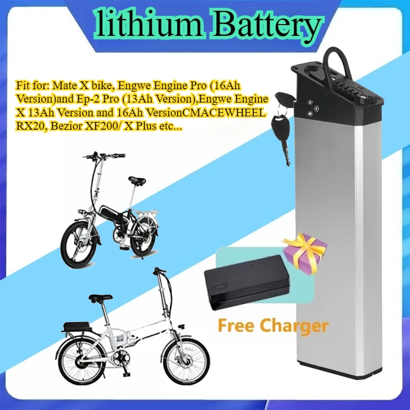 

DCH-009 48V 17Ah 15Ah 13Ah Replacement Battery for 2022 New Engwe EP-2 Pro Engine Pro Upgraded Version For MATE X Bike Battery