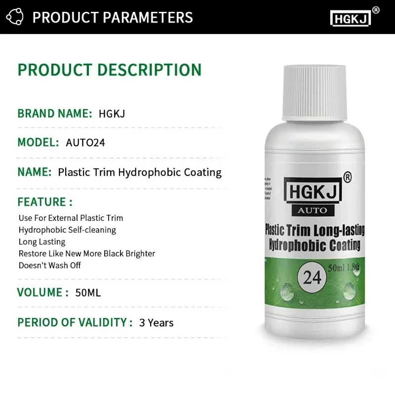 Plastic Restore Revitalizer - Longlasting Coating for Car Rubbers & Black Shine image 6