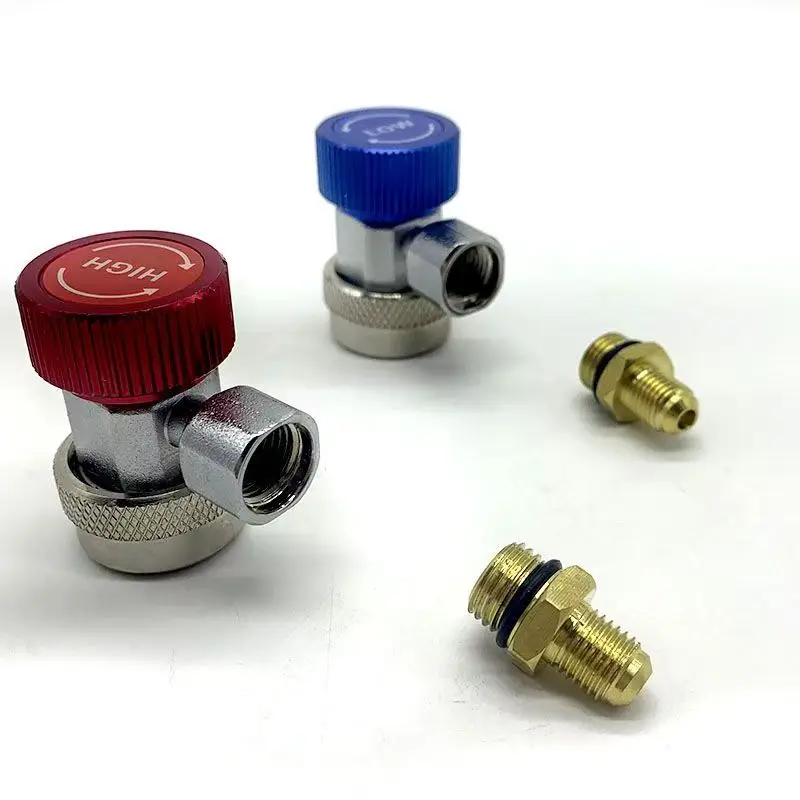 R134A H / L محول اقتران سريع مكيف هواء سيارة التيار المتناوب مقرنة المبرد تصفية موصل أدوات إصلاح شاحنة اكسسوارات السيارات #4