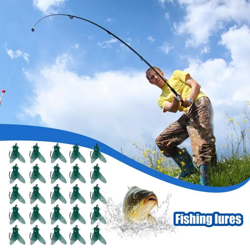 Fishing Fly Simulation Fly Fishing Gear Bait Accessories Realistic Stimulators Bait Fly Assortment For Bass Trout Salmon