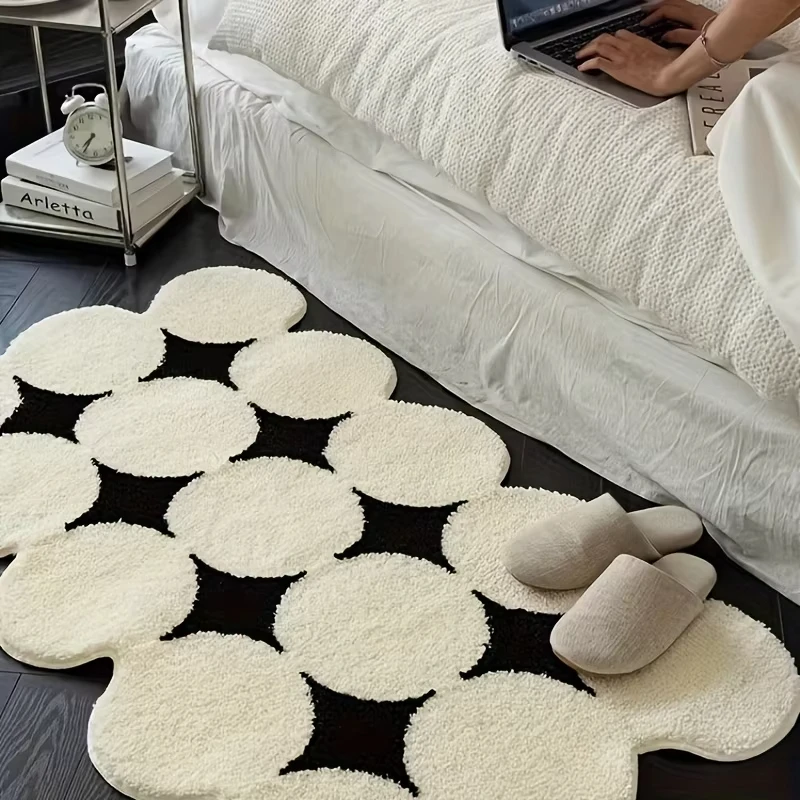 Vikama Synthetic Cashmere Soft And Comfortable Floor Mat, Suitable For Bedroom, Living Room And Bathroom Home Decoration Carpets