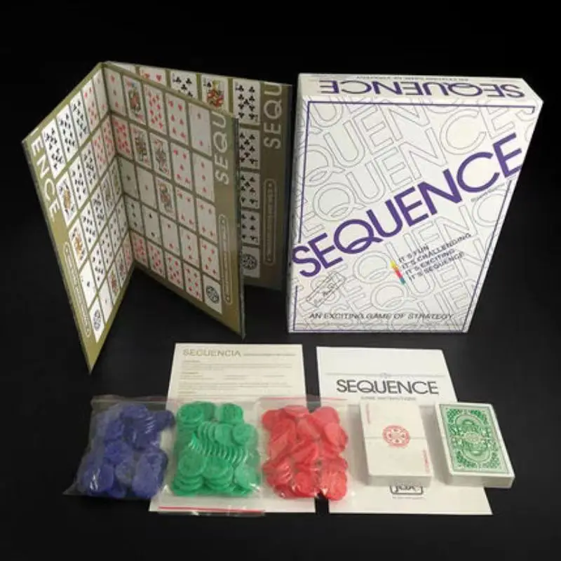 Sequence Game All English Series Puzzle Fantasy Gobang Board Game Party Game Cards