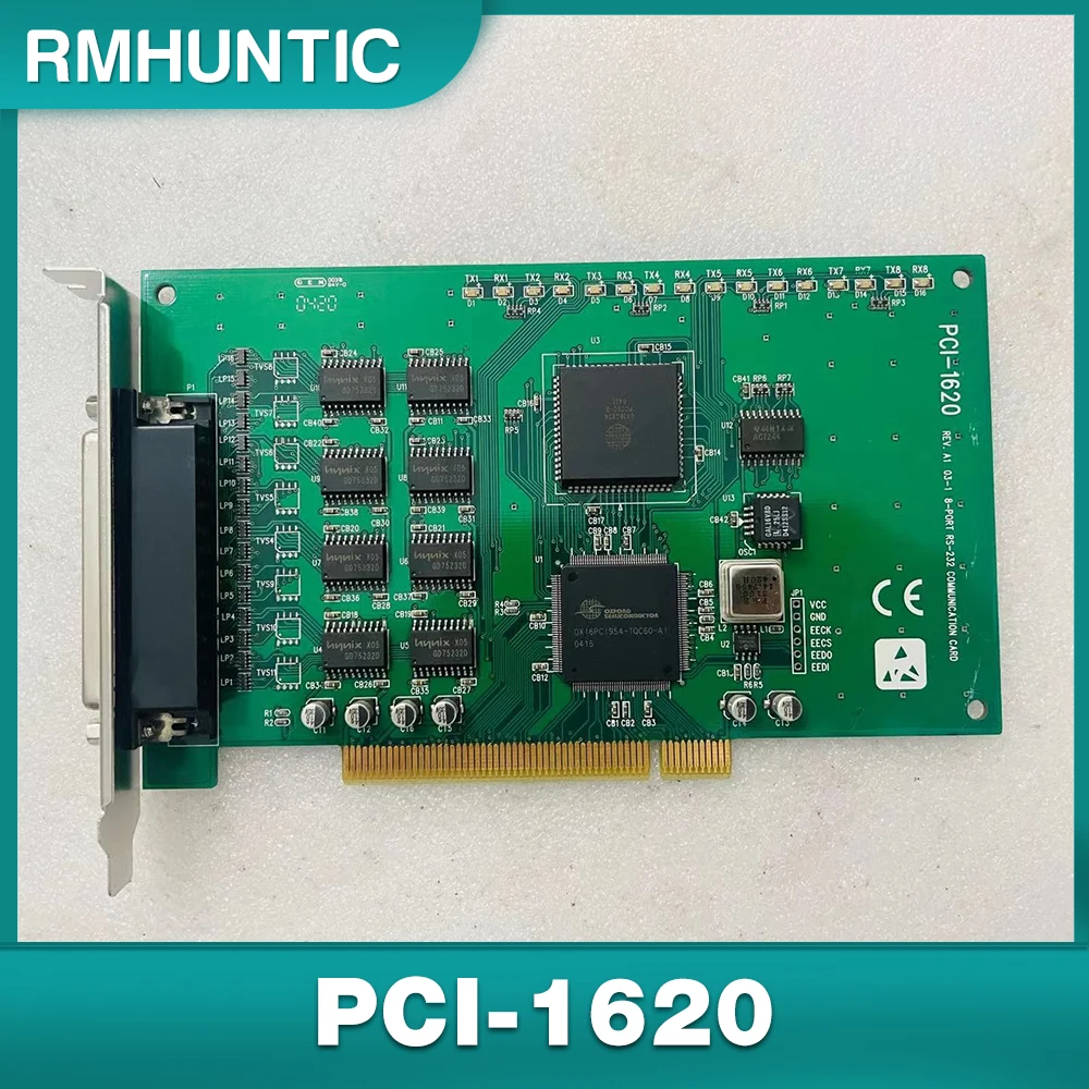 8-Port RS-232 PCI Communication Card For Advantech PCI-1620 REV.A1