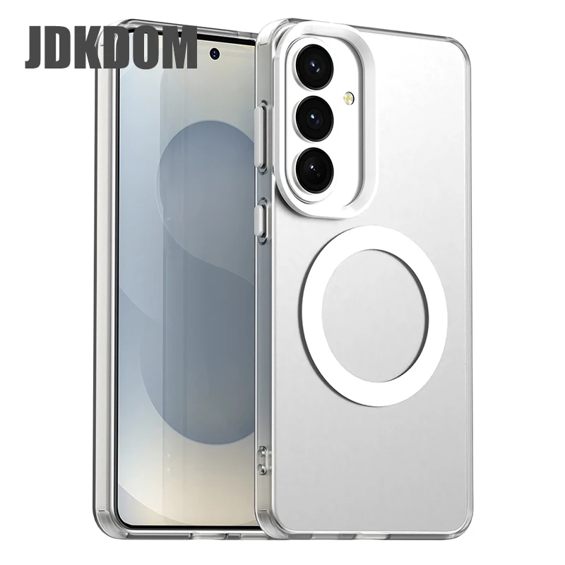 JDKDOM Shockproof Magnetic Translucent Case For Samsung S26 S25 S24 S23 Plus Ultra FE A57 A37 A17 A07 A56 A36 A26 A16 Cover