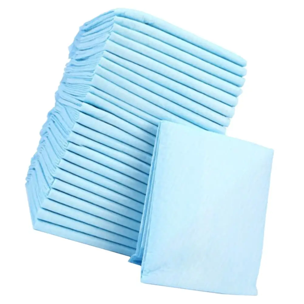 

50 Pcs Dog Pee Pads M Size 45x60cm High Absorption Leak Proof Thickened Disposable Pet Cushion for Puppy Training Cat