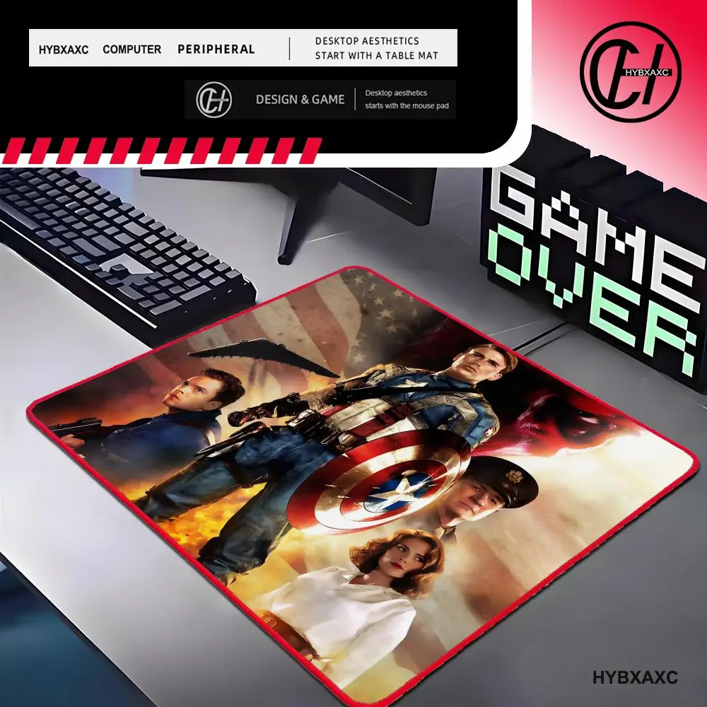 Marvel C-Captain America MINISO  Mouse Pad Mouse Mat Game Accessories Game XXL Keyboard Pad Gamer Desktop Mat Deskmat Computer T