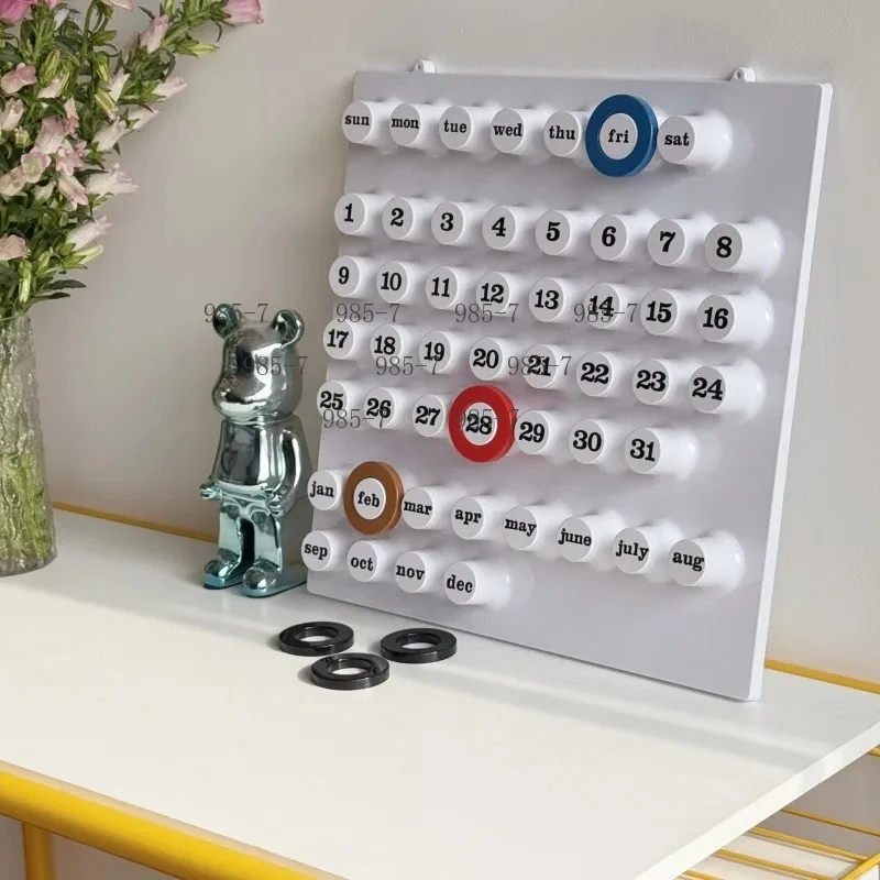 Unique date marker wall art, creative perpetual calendar ring used for home wall decoration