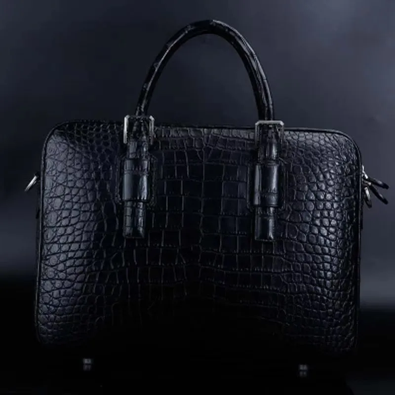 ourui New  man briefcase business male handbag men crocodile bag big