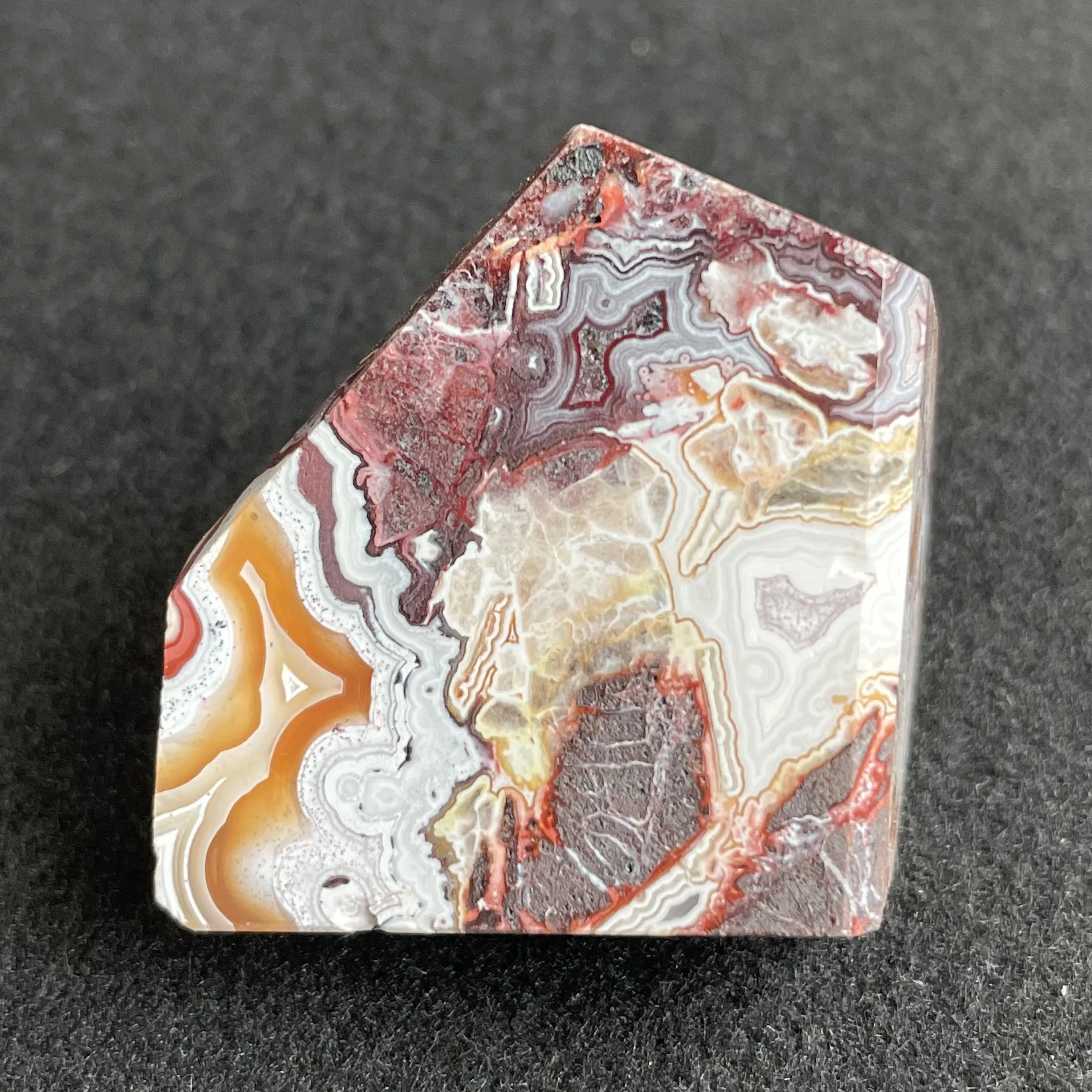 

Natural Stone Mexico Agate Freeform Polished Crystal Carnelian Decoration Rock Gift Reiki Healing