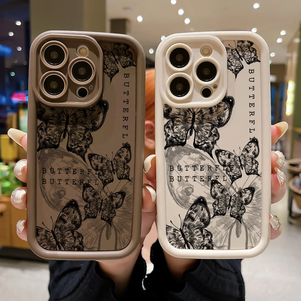 White Butterfly Cases For Infinix Camon 20 Pro Zero 30 Tecno Spark 10 Pro Go 8C 9 7 Case Hot 30 40 Pro 11 9 Play Note 40 30 Pro - view 4