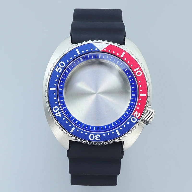 NH35 Case 45mm Men's Watche Case Strap Sapphire glass For NH35 NH36 NH38 NH70 Movement 28.5mm Dial Mod 6105 Turtle Abalone Case