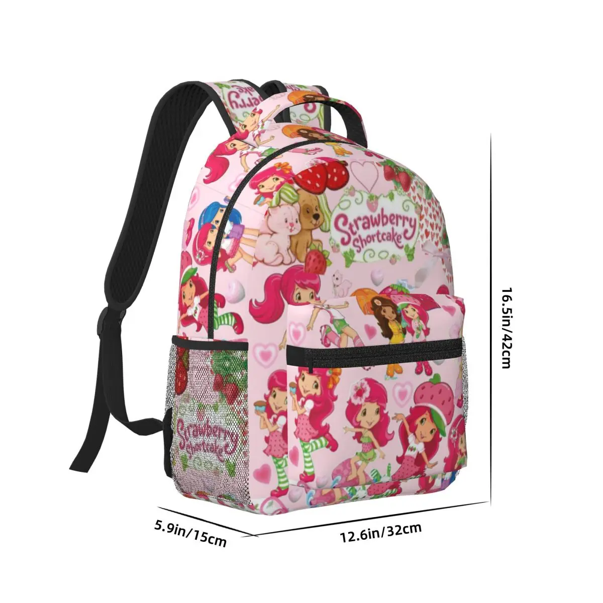 Like-Erdbeer-Short cake neue Mode wasserdichte College-Rucksack mit hoher Kapazität trend ige Laptop-Reisetasche