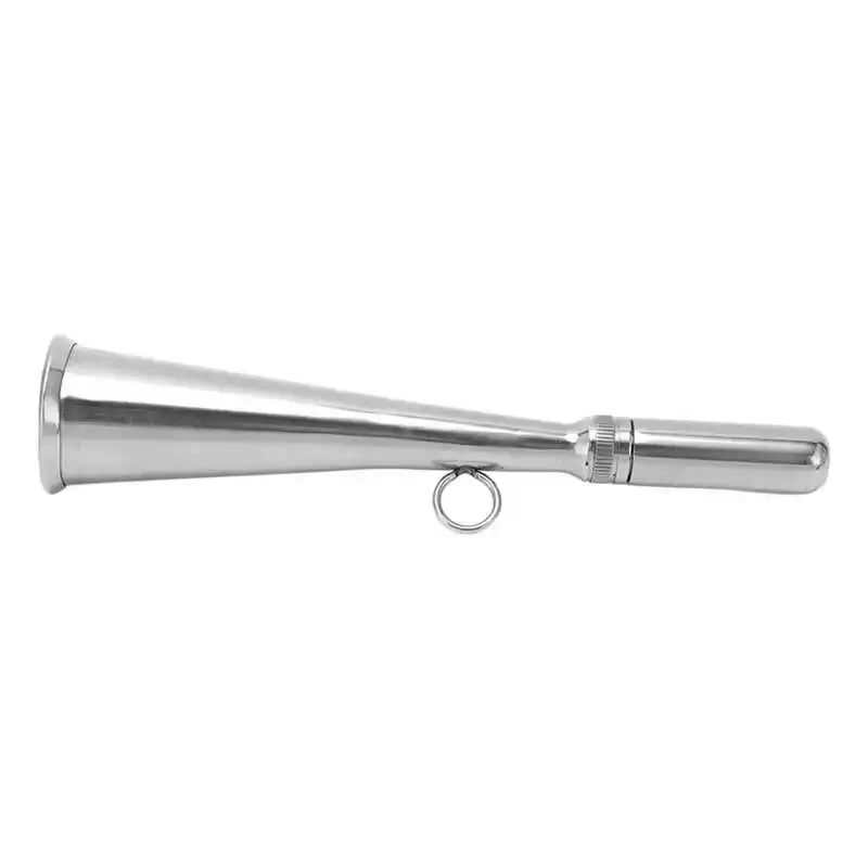 Marine 6.93in Handheld Foghorn Stainless Steel Fog Horn Removable Mouthpiece Accessory for Boat Foghorn