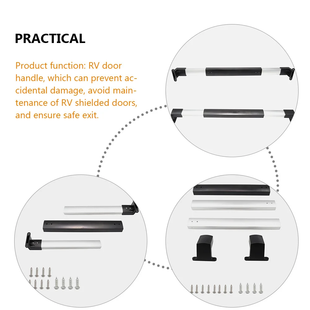 

Rv Screen Door Handle Adjustable Cross for Camper Trailer Door Slide Panel Protector Rv Parts Grab Handle