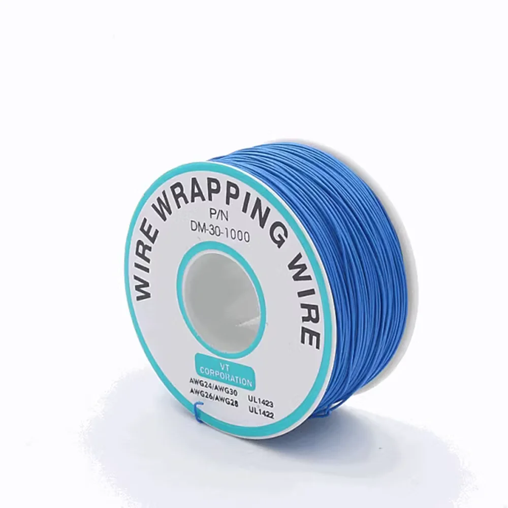 1Pcs 250M 30AWG Wire Cable 8 Color PCB Soldering Fly Iine Breadboard Jumper Colored Insulation Wrap Cable Tinned Pure Copper image 5