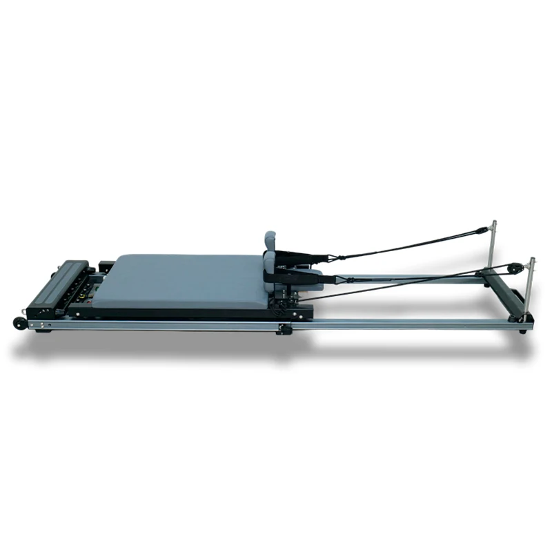 

Space-Saving Portable Pilates Reformer Machine Foldable Aluminum Alloy Deren Core Bed Durable for Home or Studio Use