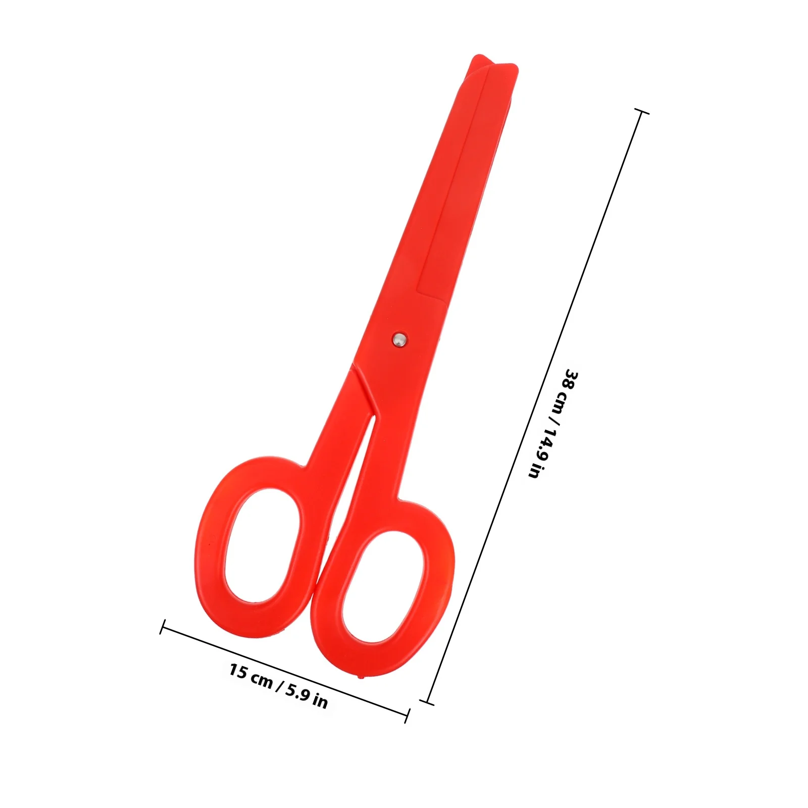 1 szt. Duże nożyczki klauna, duże plastikowe rekwizyty na Halloween, cyrk, dekoracje na imprezę, cosplay dla dorosłych, maskarada