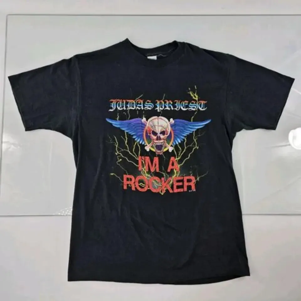 Vintage JUDAS PRIEST Shirt Mens XL Band I'm A Rocker Ram It Down 1988