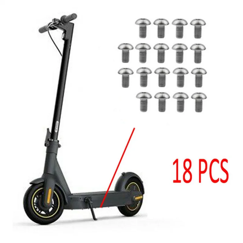 مسامير غطاء البطارية السفلية لـ Ninebot MAX G30 G30LP G30D سكوتر كهربائي أجزاء المسمار المعدني الفولاذ المقاوم للصدأ #6
