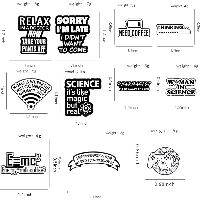 الكلاسيكية رسالة بروش الفيزياء الرياضيات الكيمياء جزيء واي فاي يحتاج الطاقة الاسترخاء لعبة وحدة التحكم الطبيب مايو صيغة PS دبابيس مجوهرات #1