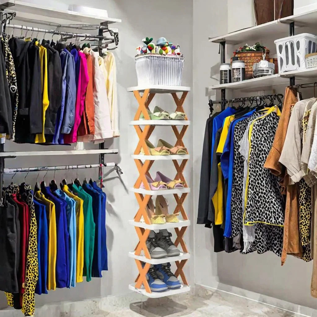 ！@Modern Home Shoes Cabinet Storage Bedroom Storage Cabinet Space-saving Closet Shoe Rack 2-10 Layers