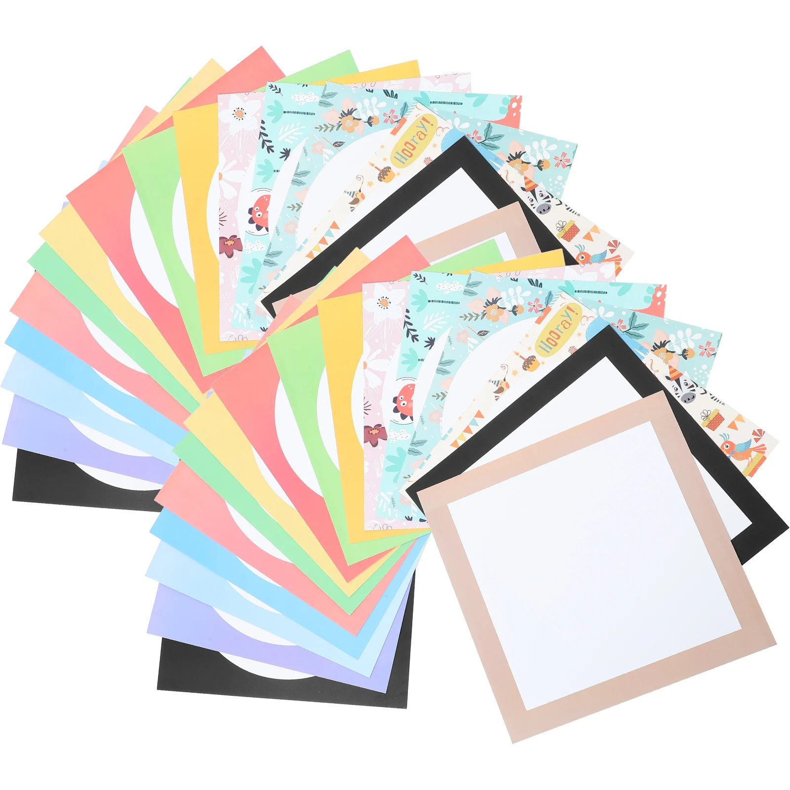 

32 Sheets Blank Thickened Paperboard for Drawing Painting Sketching DIY School Art Paper Painting Paper DIY Paperboard