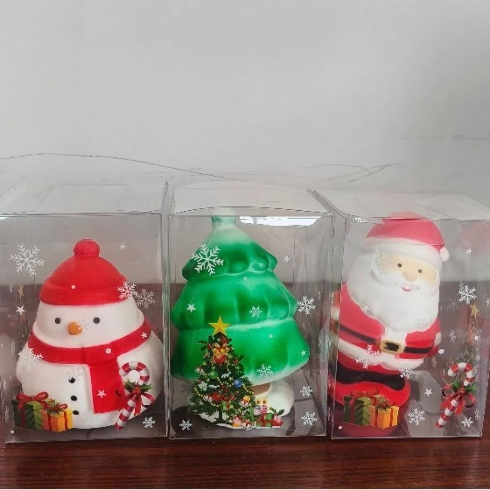 Soft Christmas Squishy Santa Claus Comfortable Slow Rising Squishy Snowman Xmas Tree Sensory Stress Fidget Home Decoration