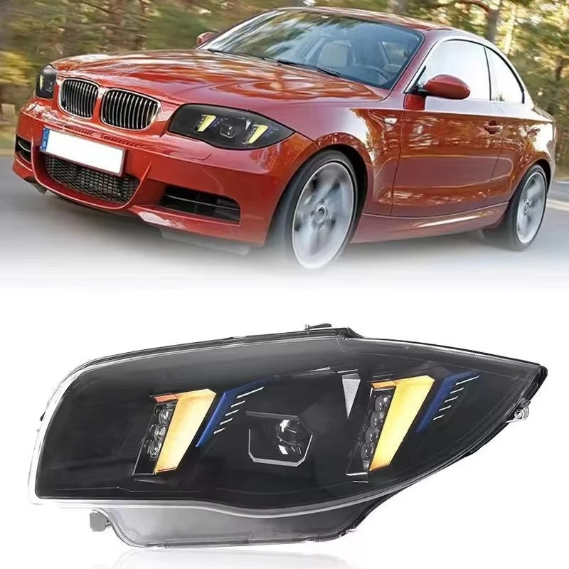 Headlight Projector Lens for 2004-2011 E87 1 Series signal DRL LED Headlamps
