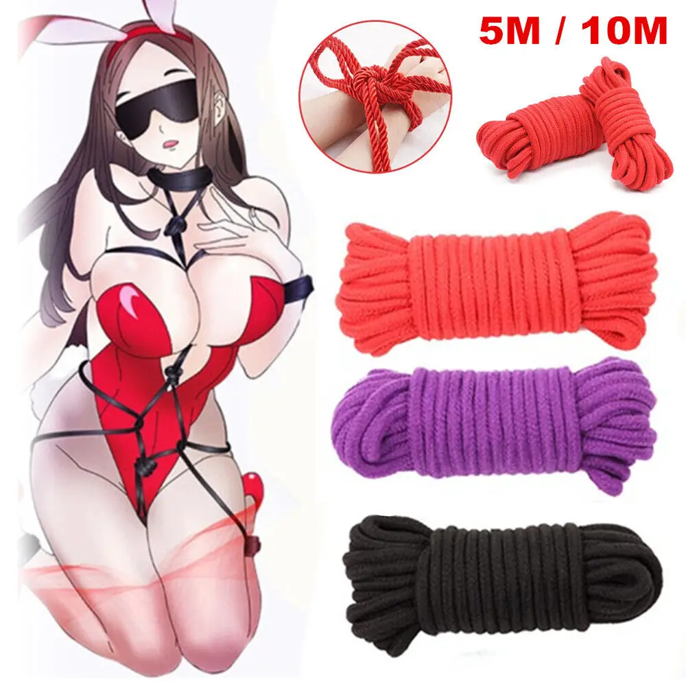 5 m Thicken Cotton Rope Bondage Restraint Japanese Shibari BDSM   Sex products Binding Toy BDSM Bondage Soft Rope Adult Games