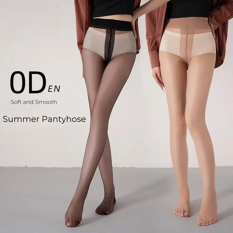 

1 pc Ultra-Thin 0D Sheer Women's Pantyhose High-Waist Slimming Tights Nature Effect Elastic Stockings for Women Sexy Medias