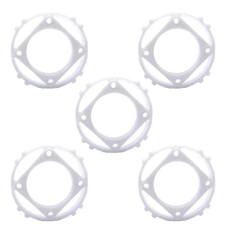 5pcs 100x60x15 mm 15 ° Pasos los anillos ubicación blanca Soporte placa soporte inferior para tazas succión