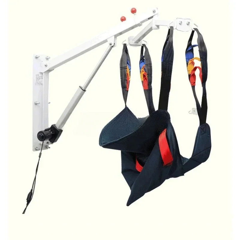 Strong Power Wall Mounted Patient Transfer Lift Lifting Crane Equipment for Paraplegic Disabled