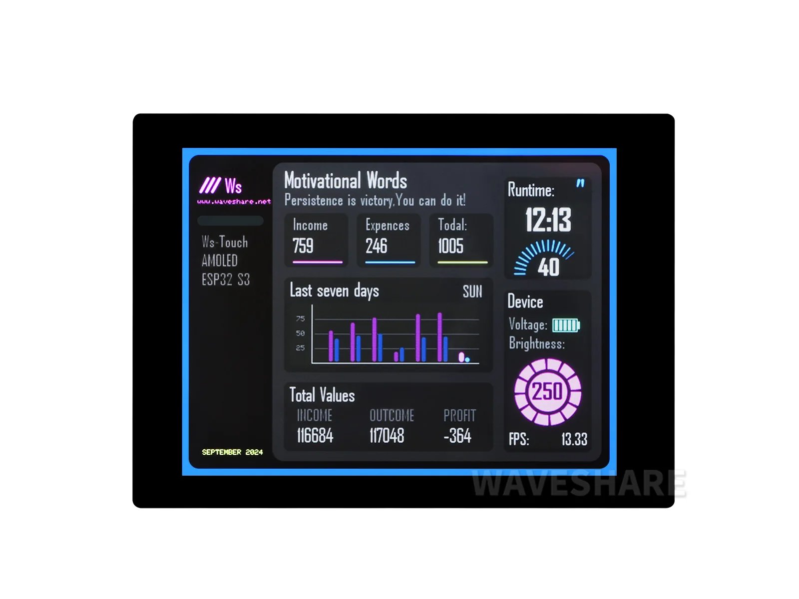 esp32-s3-placa-de-desarrollo-de-pantalla-tactil-amoled-de-241-pulgadas-600-×-450-procesador-de-doble-nucleo-lx7-de-32-bits-esp32-con-pantalla