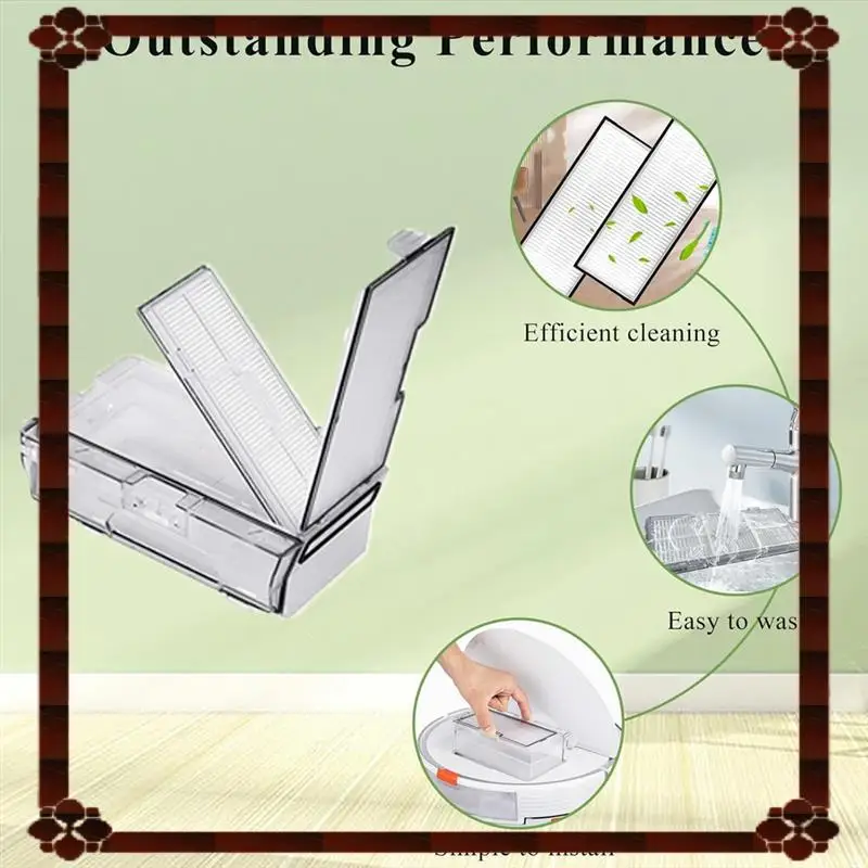 تسليم 24 ساعة لـ Roborock S7 Maxv/S7 Max Ultra/S8/S8+ /S8 Pro Ultra 6-Pack ملحقات فلتر HEPA لمكنسة الروبوت