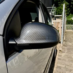 Mode Heldere Zwarte Spiegel Deksel Achteruitkijkspiegel Zijspiegel Cap Voor Vw Volkswagen Passat B6 R36 Golf 5 Jetta MK5