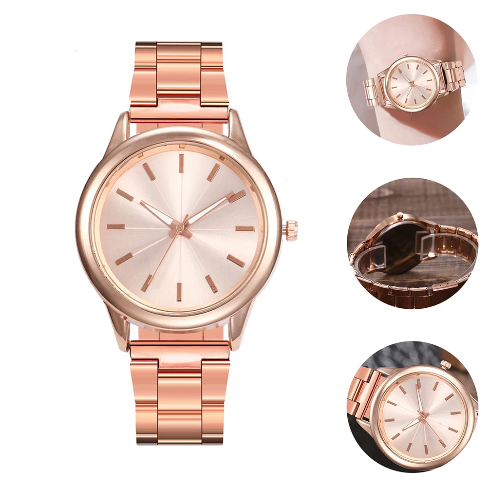 

Quartz Watches Stainless Steel Alloy Ladies Wristwatch Fashion Business Students Elegant Daily Stainless Wristwatch Gift