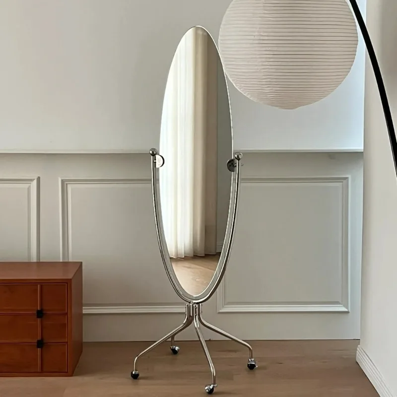 Stainless steel moving mirror clothing store trend fitting mirror surfboard mirror