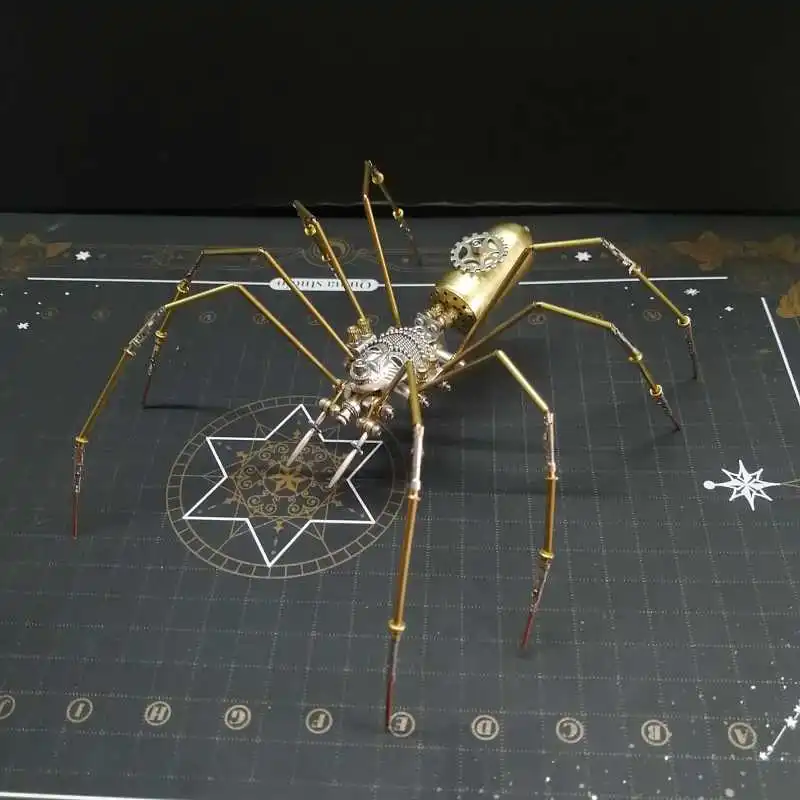 Steampunk Mechanical Insects 3D Puzzle Spider Metal Model Kit DIY Assembly Toy for Children Adults Gift