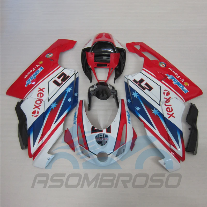 For Ducati 749 999 2003 2004 Aftermarket ABS Injection Fairings Bodywork Set 03 04 Motorcycle Full Body Parts Fairing Kit