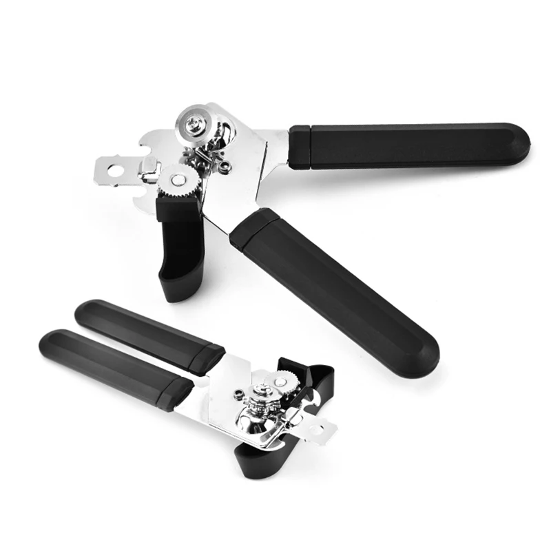 Abridor de latas Manual profesional multifuncional de acero inoxidable, abridor de latas de agarre de cerveza artesanal, utensilios de cocina