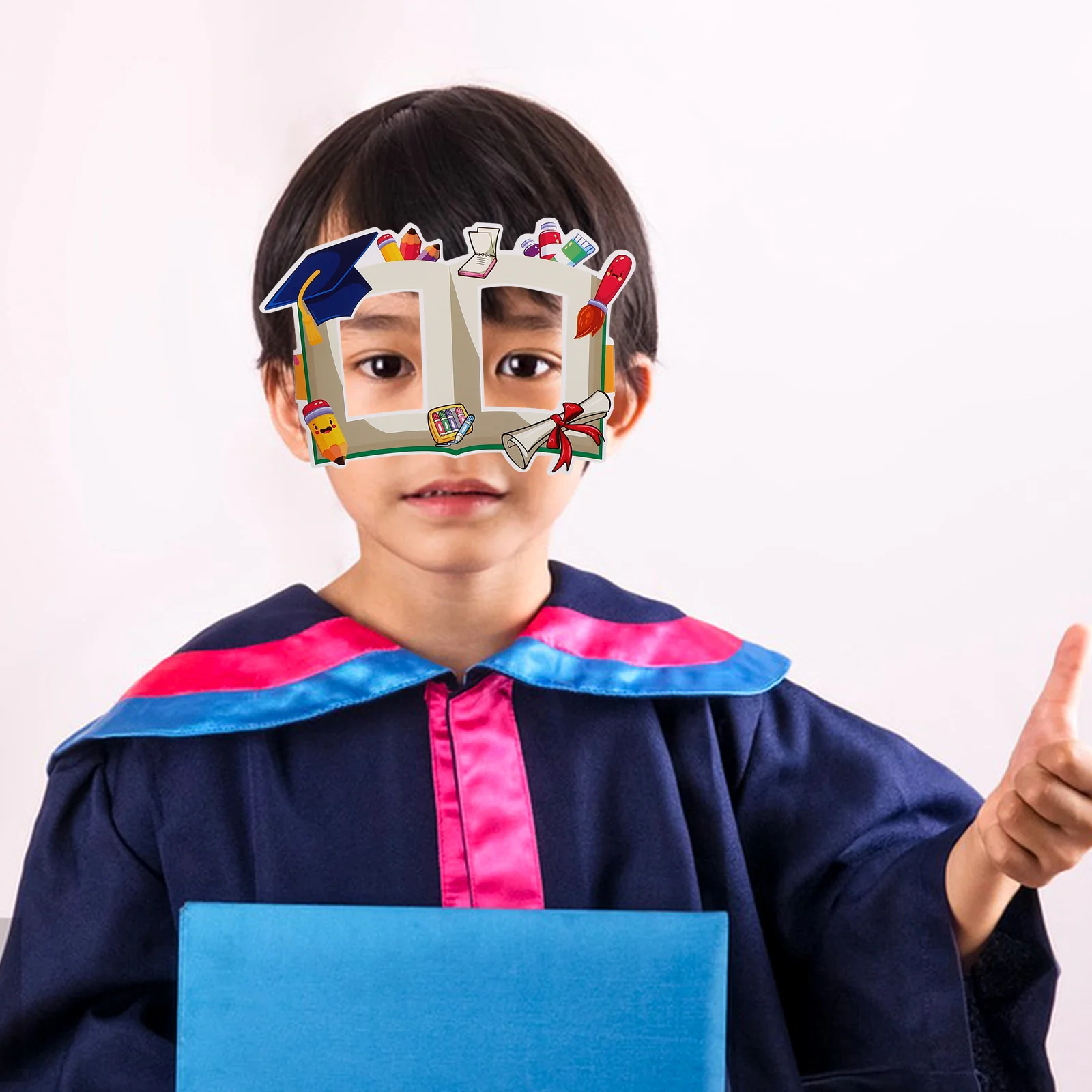 

6 Pcs Glasses Grad Glasses Kids Kindergarten Graduation Party Favors Photo Props 2024 Eyewear Preschool Supplies