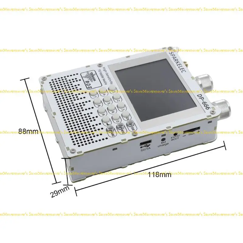 Recarregável multiband tef6686 dsp rádio ondas curtas banda completa teclado digital sensibilidade longo execução toca tela displa